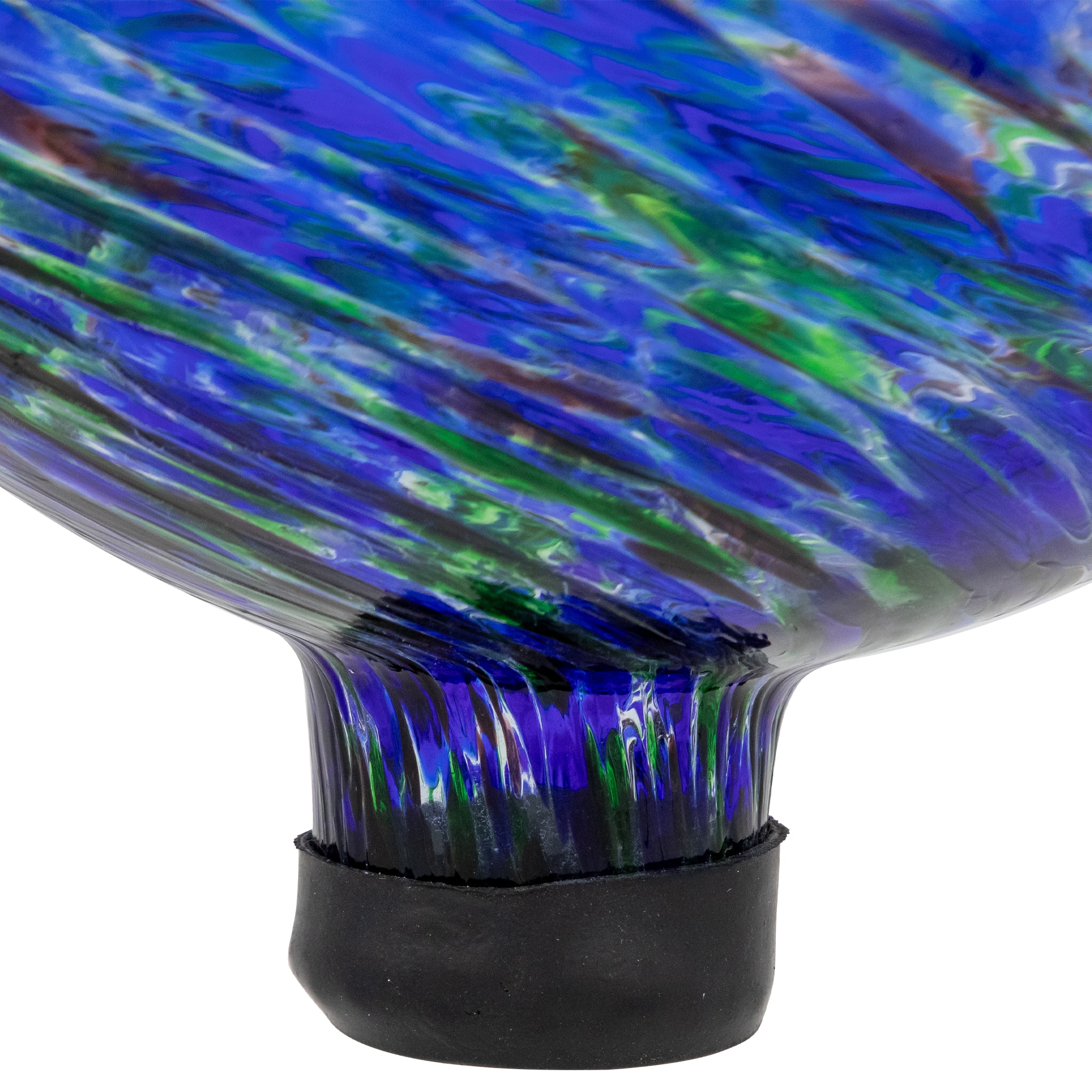 10" Blue & Green Swirl Pattern Outdoor Garden Gazing Ball